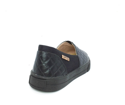 Tênis Flatform Quality Shoes Feminino 003 Lona Preta Sola Pr