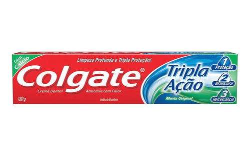 Creme Dental Colgate Tripla Ação Menta Original 180g 