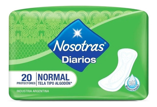 Nosotras Protectores Diarios Normal Algodón X 20 Unidades