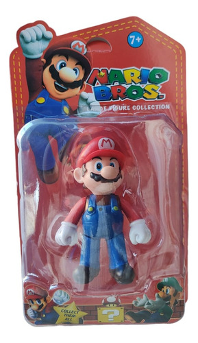 Muñecos Mario Bros Personaje Articulado En Blister X1