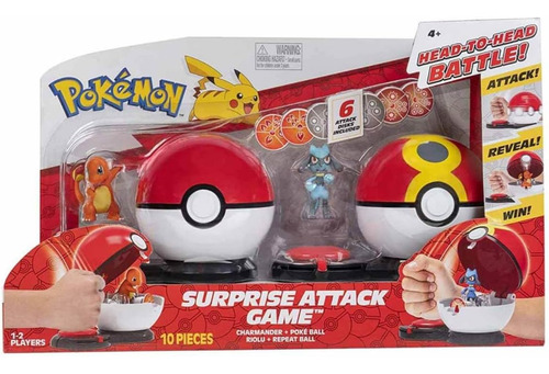 Figuras De Acción Pokémon Charmander Y Riolu 2 Pokebolas