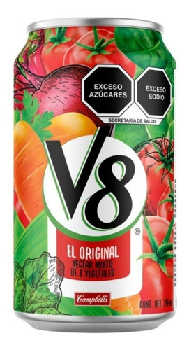 Jugo V8 Campbell's Tomate 12/340ml.