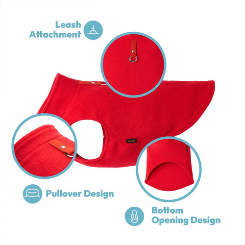 Chaqueta De Forro Polar Con Anillo Suéter Perros Pequeños
