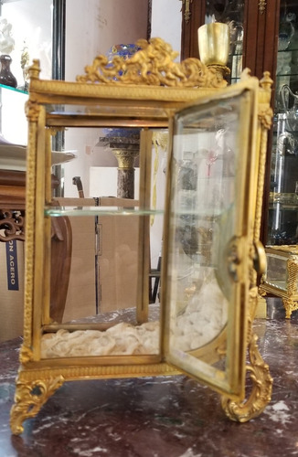 Antigua Ministura De Bronce Y Cristal . Envio Gratis (Usado)