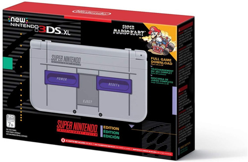 New Nintendo 3ds Xl Snes Edition Super Nintendo - Novo!