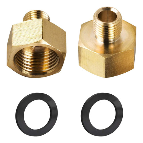 Par Adaptador De Gas 1/2 Pulgada Hembra X 1/4 Pulgada Macho