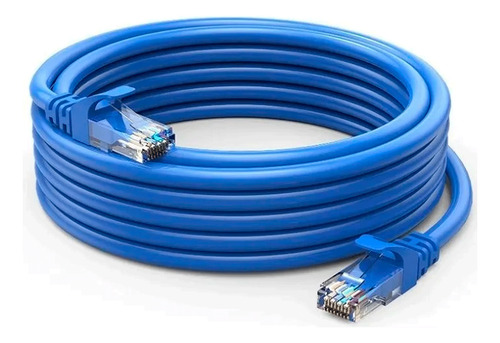 Cable Red 10 Metros Categoría Cat5e Utp Ethernet Azul Adir