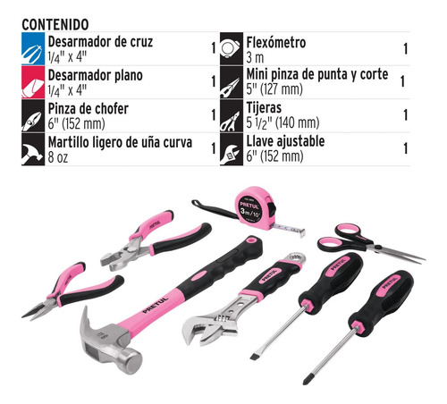 Juego Básico De 8 Herramientas, Útil En Reparaciones Caseras