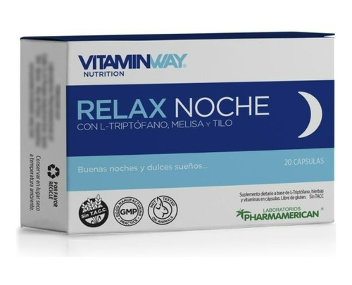 Relax Noche Vitamin Way - Estuche X 20 Cápsulas