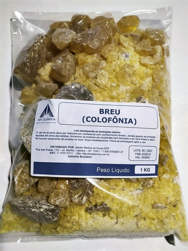 15x Breu Colofônia Cera - 1kg Frete Grátis