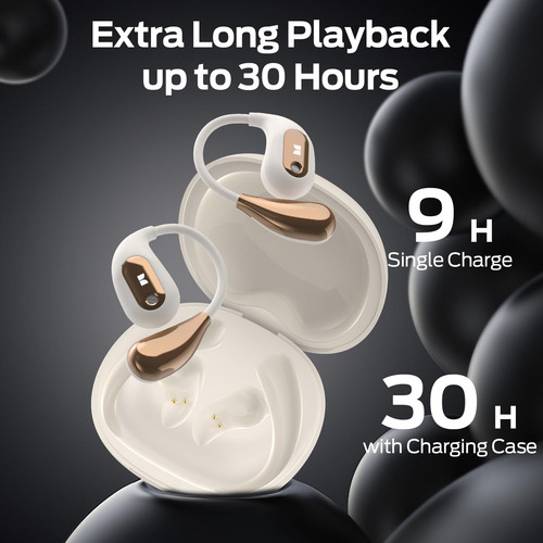 Auriculares Open Ear Monster Ac210 Bluetooth 5.4 Blancos