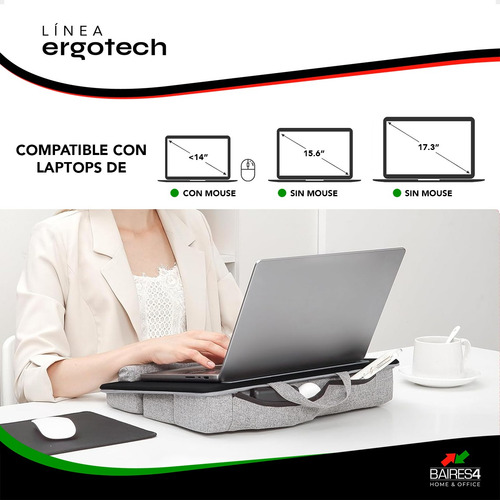 Mesa Notebook Base Soporte Laptop Tablet Premium Baires4