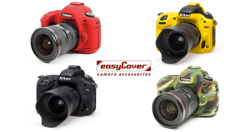 Carcasa Silicon Easycover Amarillo Nikon D850 + Mica Lcd
