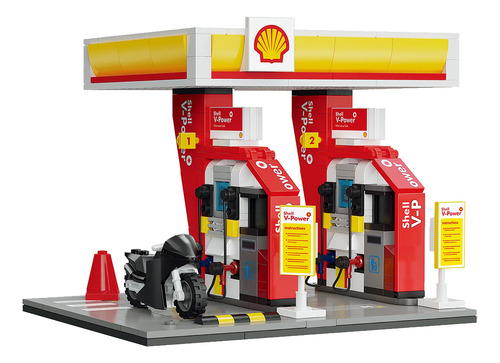 Play Set Shell Select Bloques Cada Estación De Combustible
