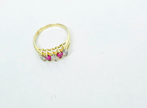 Anillo De Oro Media Chrumebela 14k Mex X60 Amarillo 8 (Usado)