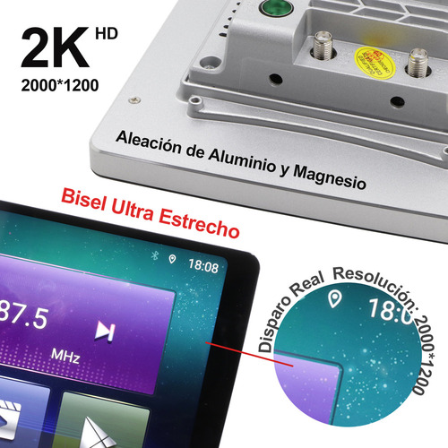 9 Pulgadas Audio Vehiculos Estéreo Carplay Dsp Ips 4+64g 2k