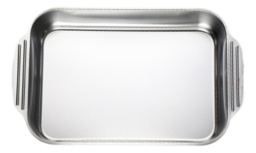 Bandeja Para Asar Pescado De Acero Inoxidable Fondo Plano