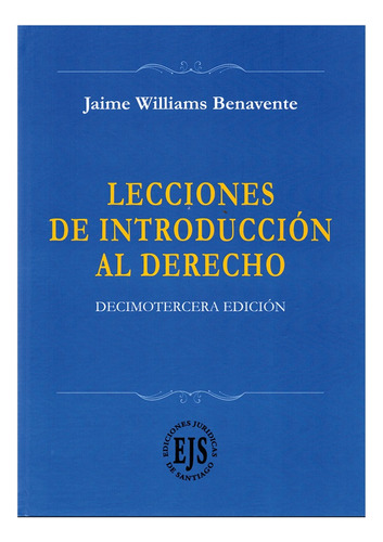 Lecciones De Introducción Al Derecho