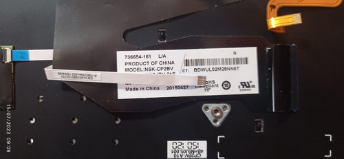 Teclas Sueltas Hp 840 850 G1 G2 Español 736654-161 Iluminado (Usado)