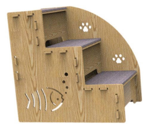 Escalera Para Perros Y Cachorros, 3 Escalones,