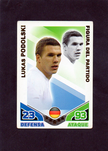 Match Attax 2010, Lukas Podolski, Alemania. Mira!!!!