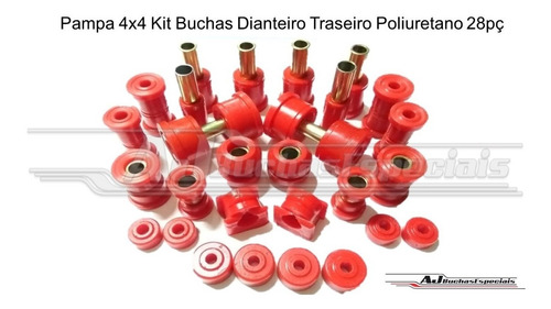 Pampa 4x4 Kit Buchas Dianteiro Traseiro Poliuretano 28pç