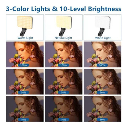 Mini Luz De Relleno For Selfies For Teléfono Móvil Portátil