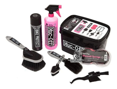 Kit Limpieza Profesional Bicicleta Muc-off 8en1 Con Cepillos