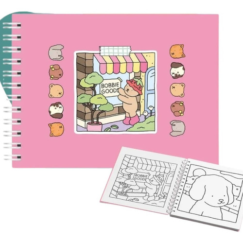 Kit 120 Canetas Cabeça Dupla Colorida + 2 Caderno De Colorir