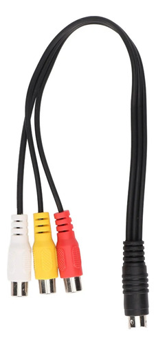 Cable S-video 4 Pines A 3 Rca Hembra Con Doble