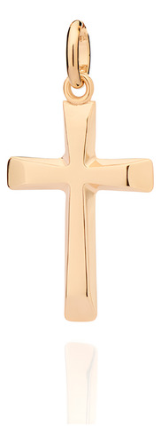 Pingente Cruz Banhado A Ouro 542843 Rommanel Cor Dourado