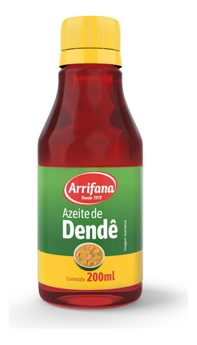 Azeite De Dendê 200ml Arrifana (sem Glúten)