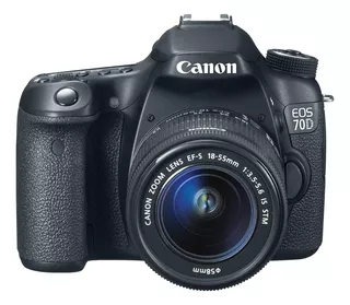 Cámara Réflex Digital Canon Eos 70d Con Lente Stm De 18-55 M
