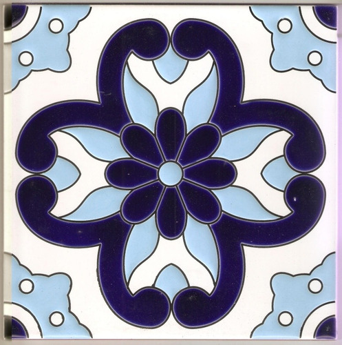 Guarda Mayolica Pintada A Mano 20x20cm