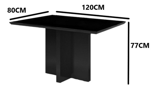 Mesa De Vidro Preta Escrivaninha P/ Trabalho Elegante Preto