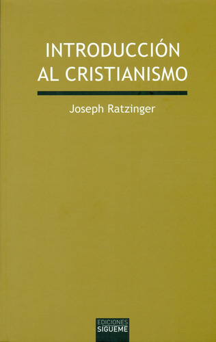 Book Ediciones Sigueme Introducción Al Cristianismo