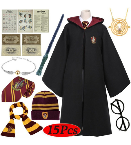 Harry Potter Magic Wand Cos Hermione Cloak Kit De Ropa 15 Cn