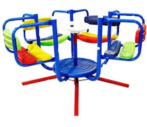 Imagen 4 de 7 de Combo De Hamaca Calesita Y Tobogan Caño Juego Niños Premium