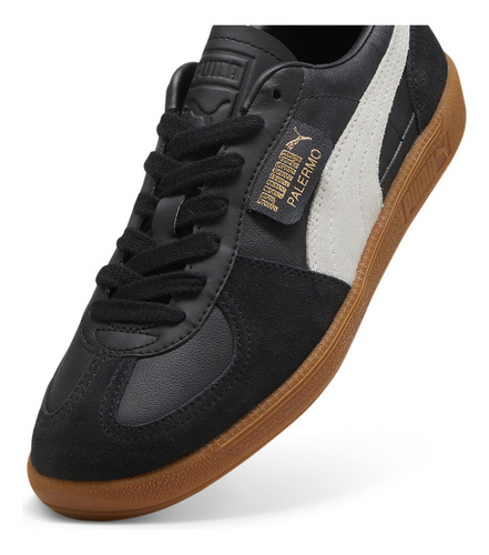 Zapatilla Puma Palermo Lth Negro Hombre