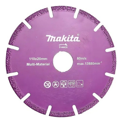 Disco Diamantado Multimaterial 110x20mm Makita D-44426