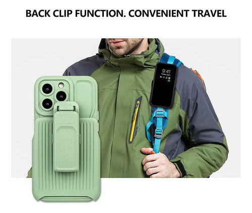 Funda De Uso Rudo Clip Compatible Con iPhone 15 A2846