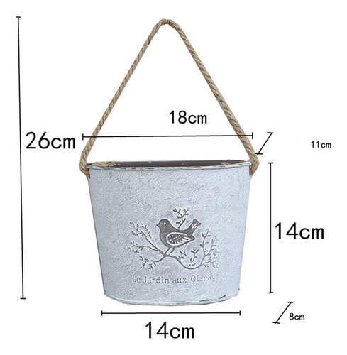 Maceta Colgante De Hierro Para Decoración Del Hogar, Para