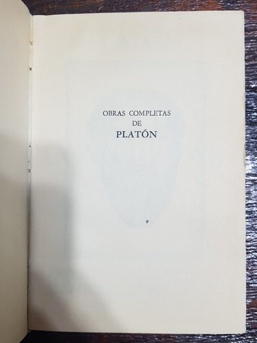 Libro Obras Completas De Platón - Tomo 1 - Omeba (Usado)