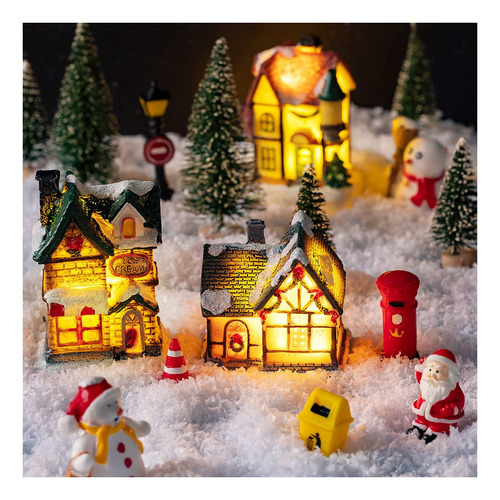 Christmas Light Up Village Houses Luces Led Christmas Town S