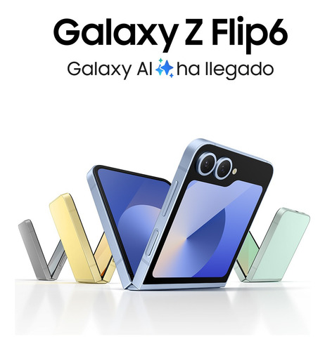 Celular Samsung Galaxy Z Flip 6 Azul Claro 8gb Ram 256gb, Ai, Nacional Con Garantía Azul Claro