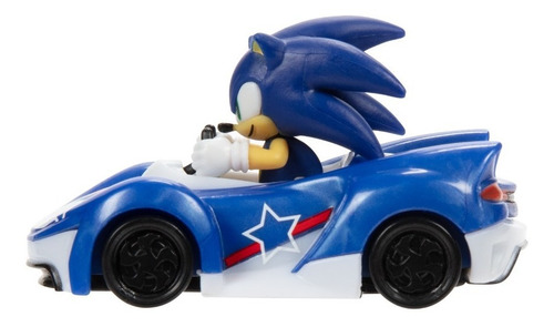 Imagen 3 de 8 de Sonic Auto Vehiculo Metal Escala 1:64 Con Figura Pelicula Ed