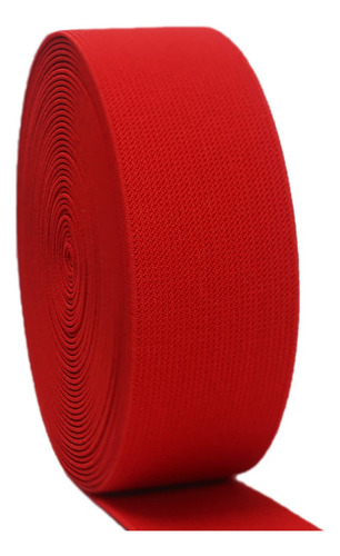 Banda Elástica Punto Rojo Doble Cara Para Coser Ropa Y Falda