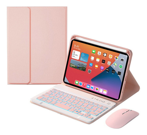 Funda Con Teclado Iluminado Con Ratón Para iPad Mini 4/5