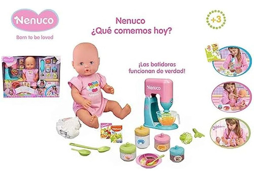 Muñeca Bebé Comiditas Accesorios Juguete Niñas Nenuco ;o