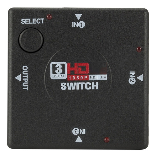 Switch Selector De Video Hd 3 Entradas 1 Salida